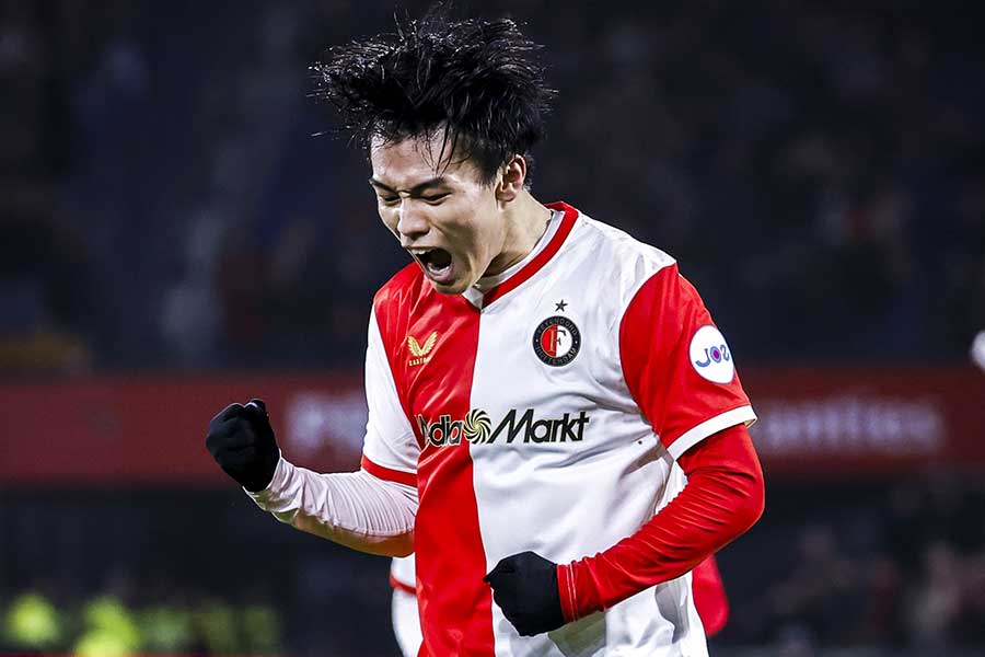 フェイエノールトの上田綺世【写真：ANP Photo/アフロ】