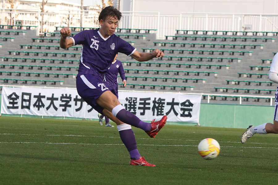 明治大学の久保原心優【写真:安藤隆人】