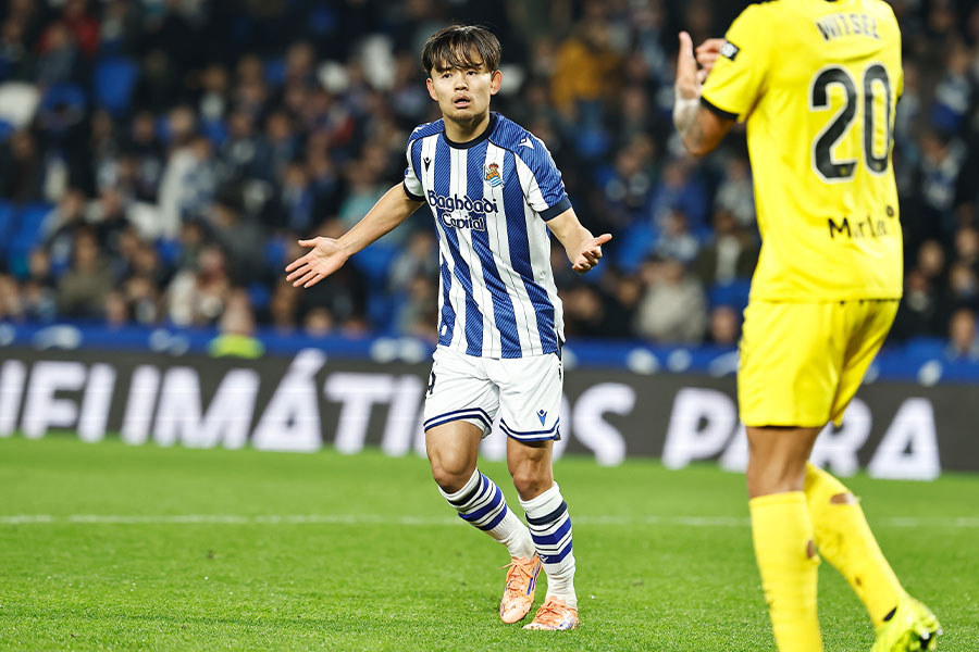 ジローナ戦に出場した久保建英【写真:ムツ・カワモリ/アフロ】