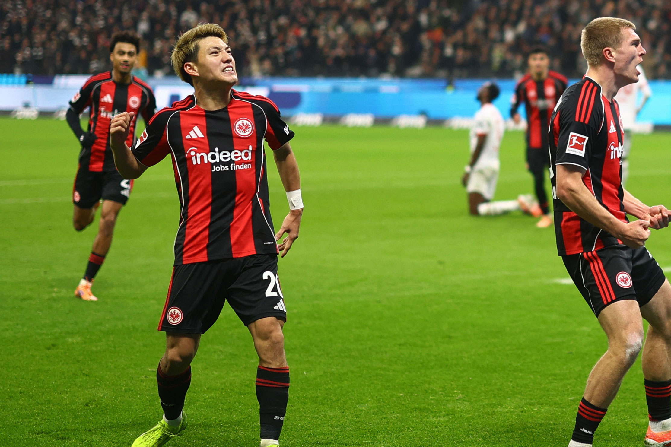 フランクフルトの堂安律【写真:ロイター/アフロ】