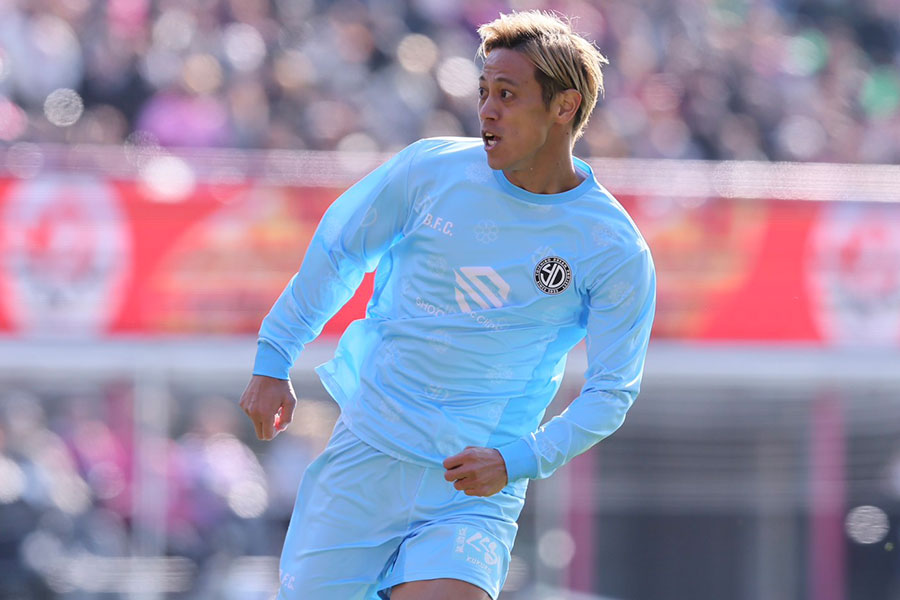 本田圭佑が柿谷曜一朗の引退試合で即ゴール【写真:柳瀬心祐】