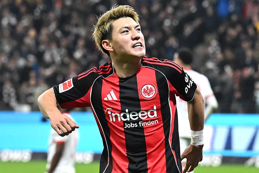 フランクフルトの堂安律【写真:アフロ】