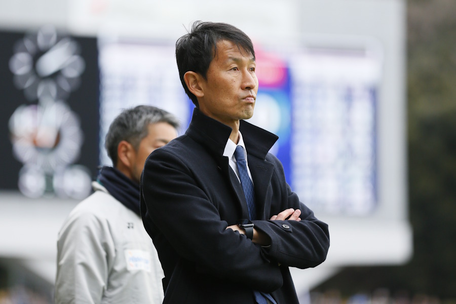 福岡の金明輝監督【写真提供：アビスパ福岡】