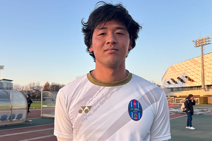 仙台内定が決まっている阪南大の中田有祐【写真：安藤隆人】