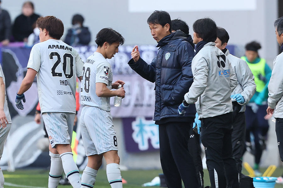 金明輝監督が将来のビジョンについてを明かす【写真:柳瀬心祐】