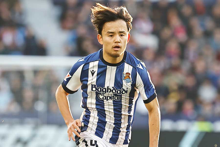 ソシエダの久保建英【写真：ムツ・カワモリ/アフロ】