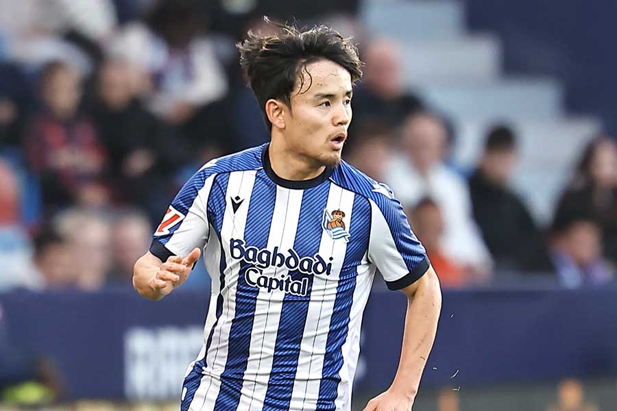 ソシエダの久保建英【写真：ムツ・カワモリ/アフロ】