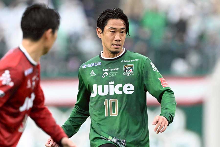 香川真司のゴールで「KASHIWAGI GENERATIONS」が先制【写真：徳原隆元】