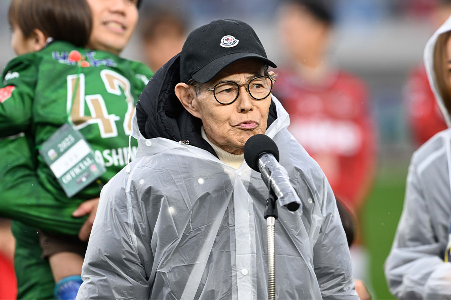 加藤茶さんがスタジアムに来場【写真：徳原隆元】