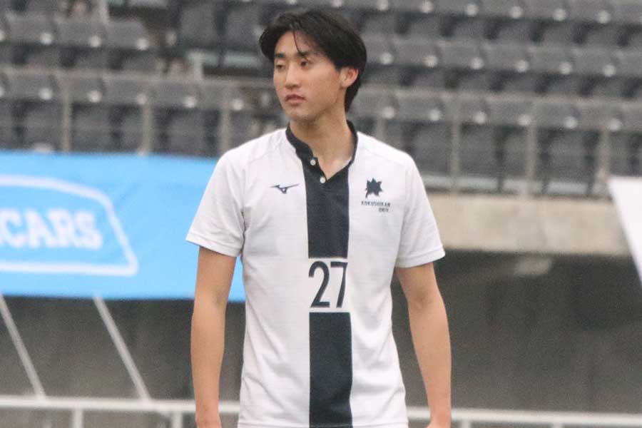 国士舘大学の臼井春翔【写真：安藤隆人】