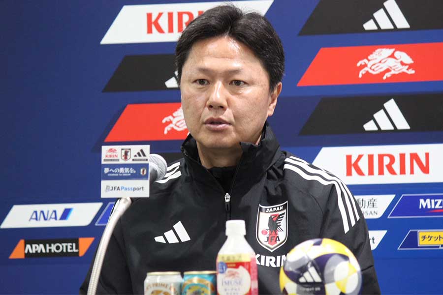 U-23日本代表の大岩剛監督【写真：FOOTBALL ZONE編集部】