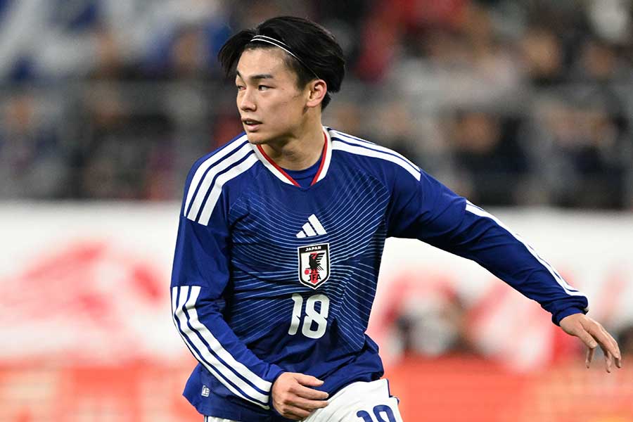 日本代表の上田綺世【写真：徳原隆元】