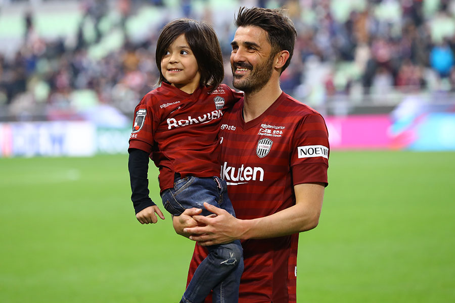 ダビド・ビジャの息子に注目（写真は2019年）【写真：松岡健三郎/アフロ】