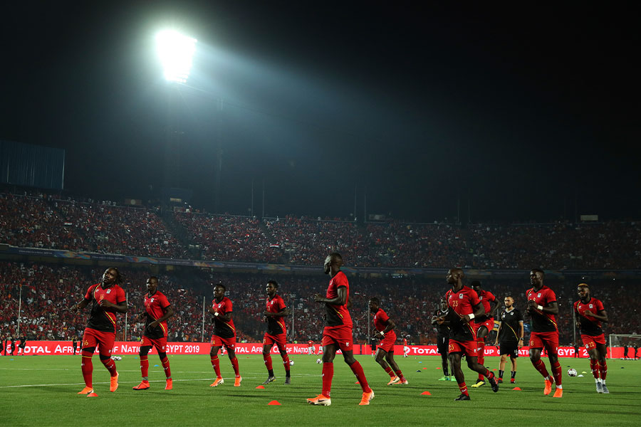 ウガンダのGKが3人出場する珍事が起きた【写真：AP/アフロ】