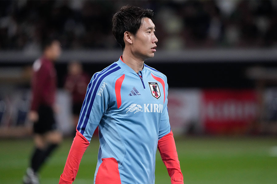 鎌田大地が日本で自主トレ【写真：増田美咲】