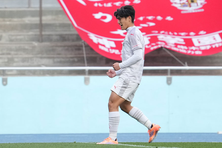 日高元が水口戦で2ゴールを決めた【写真：近藤俊哉】