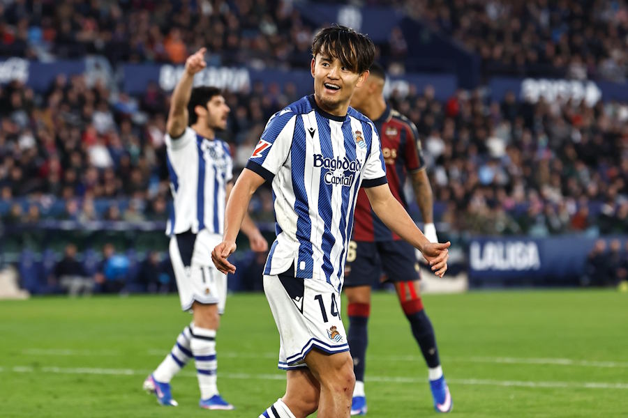 好調維持ソシエダの久保建英【写真:ムツ・カワモリ/アフロ】