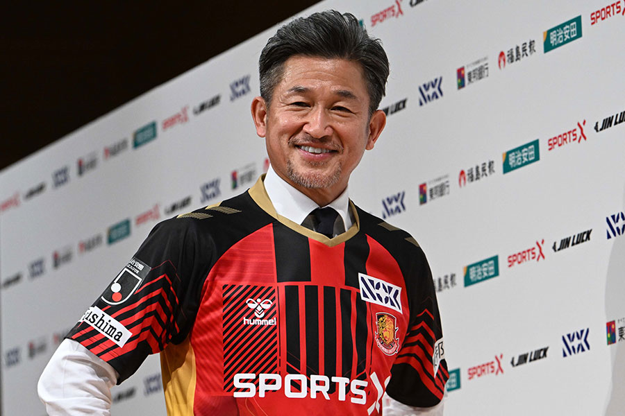 三浦知良がオファーの裏側について話した【写真：徳原隆元】