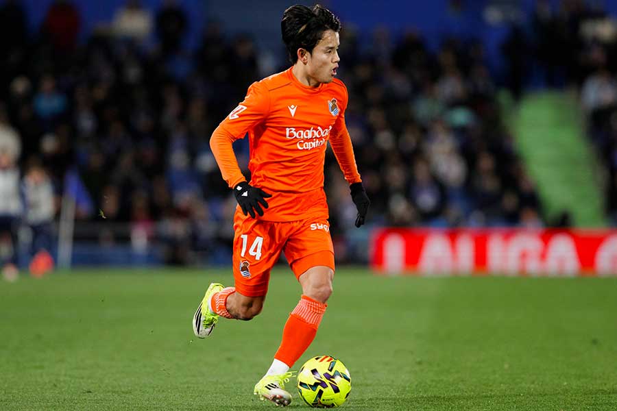 2試合連続アシストを記録した久保建英【写真：アフロ】