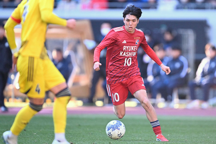 準決勝で先発出場した水戸内定の安藤晃希【写真：徳原隆元】