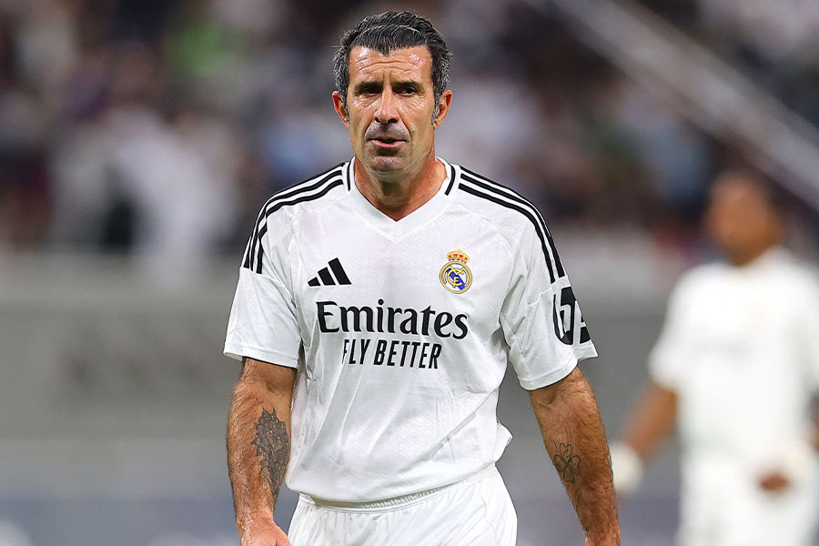 ルイス・フィーゴ氏が来日した【写真:ロイター/アフロ】