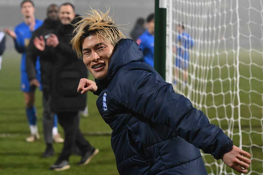 約5か月ぶりとなるゴールを記録した古橋亨梧【写真：REX/アフロ】