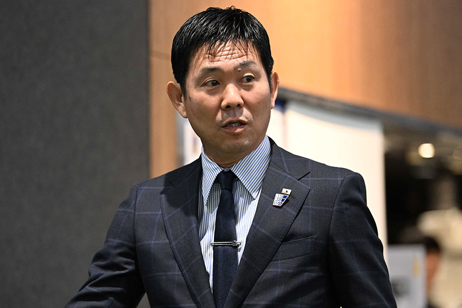 決勝戦を現地で視察した森保一監督【写真：徳原隆元】