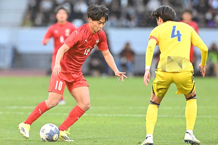 神村学園の佐々木悠太【写真：徳原隆元】