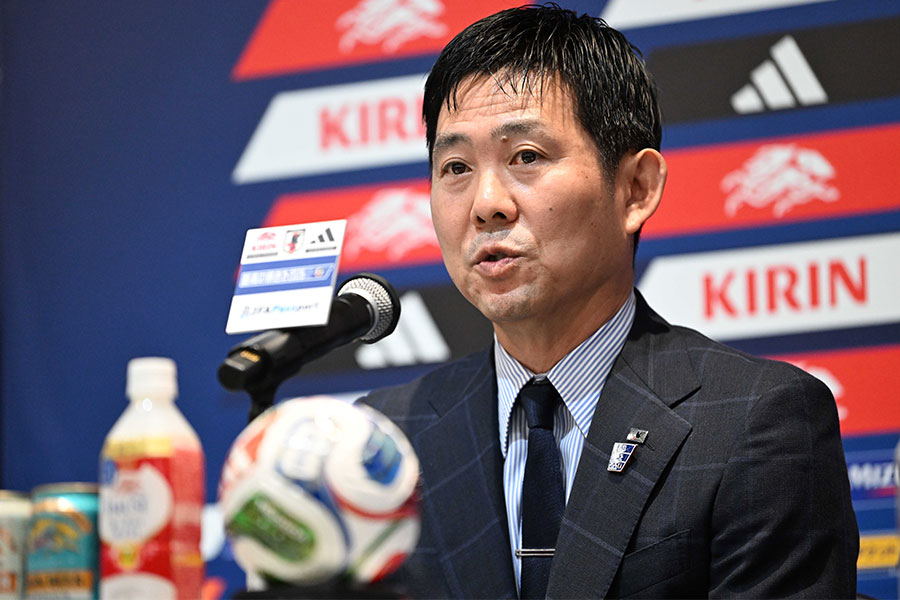 日本代表を率いる森保一監督【写真：徳原隆元】