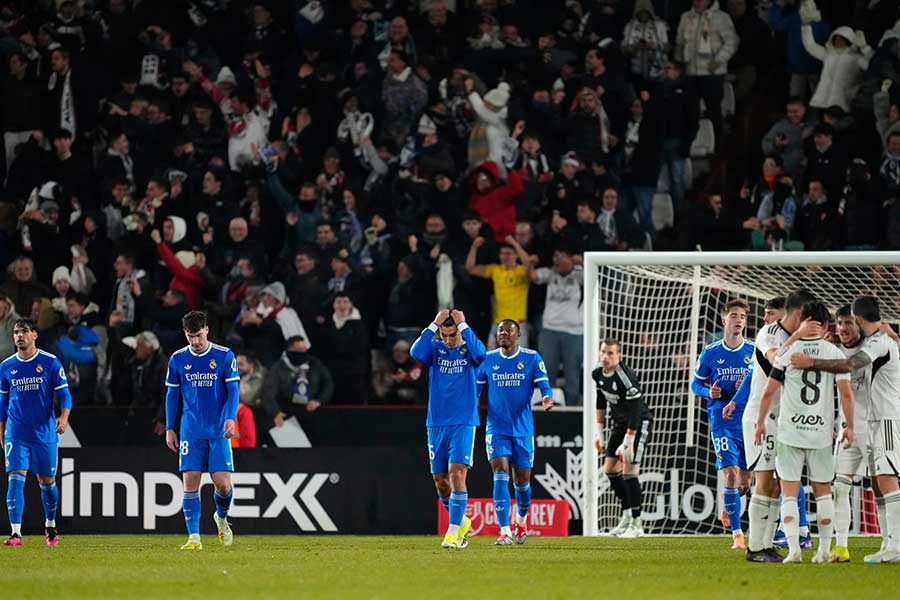 レアル・マドリードが国王杯のラウンド16でまさかの敗戦【写真：AP/アフロ】