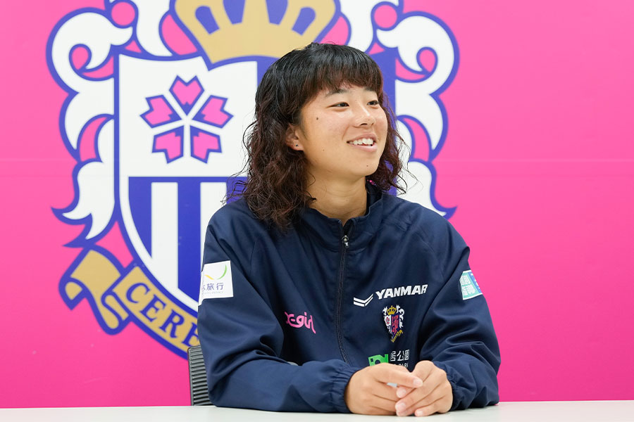 セレッソ大阪ヤンマーレディースでプレーする白垣うの【写真:増田美咲】