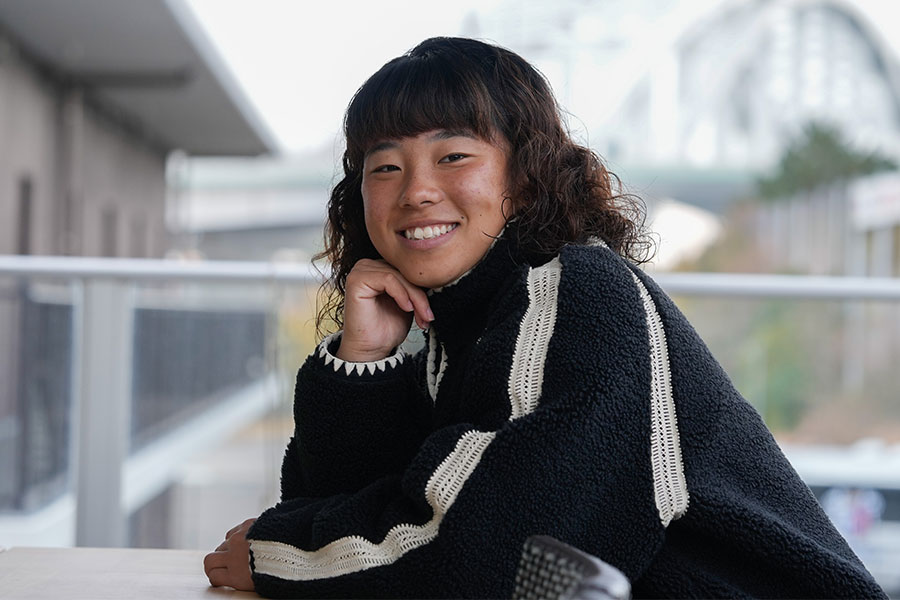 バレエで培ったものがサッカーにも生きているという【写真:増田美咲】