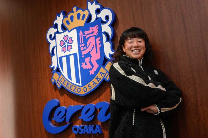 中学生でサイドバックへ転向した【写真：増田美咲】