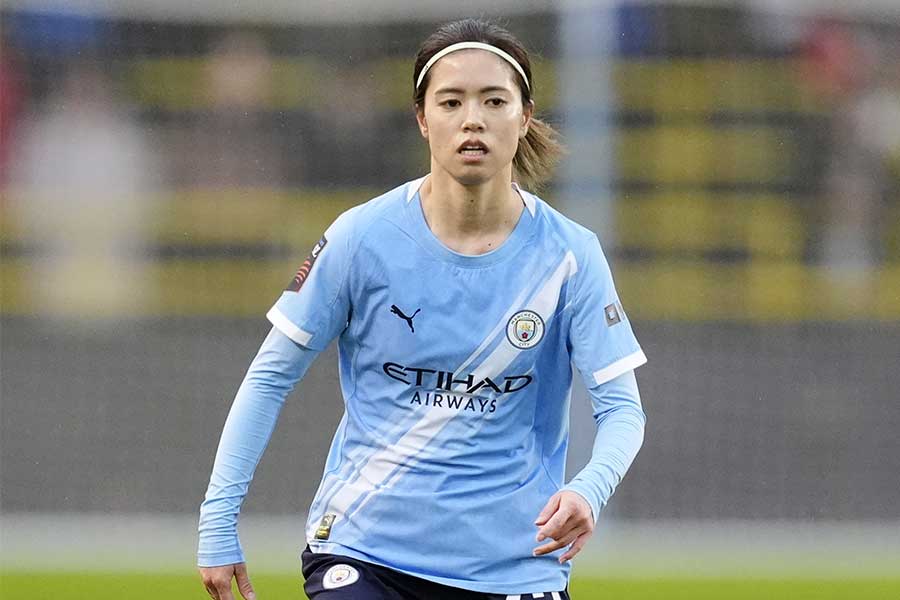 マンチェスター・シティの長谷川唯【写真：PA Images/アフロ】