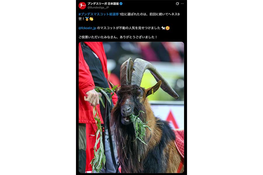 (写真はブンデスリーガ　日本語版公式Xより)