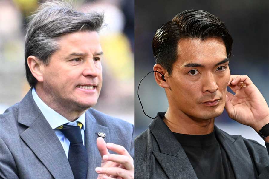 リカルド・ロドリゲス監督と槙野智章監督が再会【写真：徳原隆元】