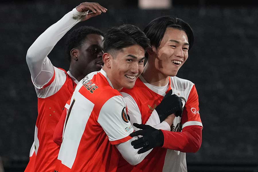 フェイエノールトはEL第7節でシュトゥルム・グラーツに勝利【写真：Pro Shots/アフロ】