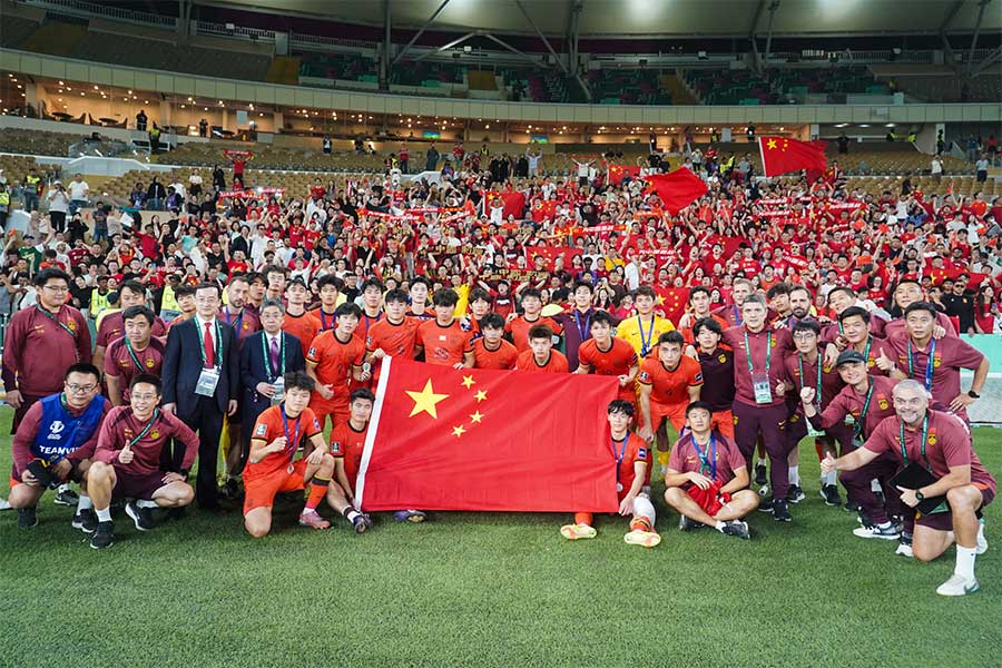 中国はU-23アジアカップで準優勝【写真：新華社/アフロ】