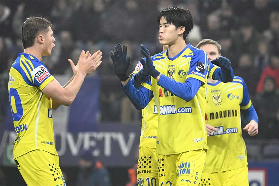 シント=トロイデンの後藤啓介が決勝弾をアシスト【写真:PsnewZ/アフロ】