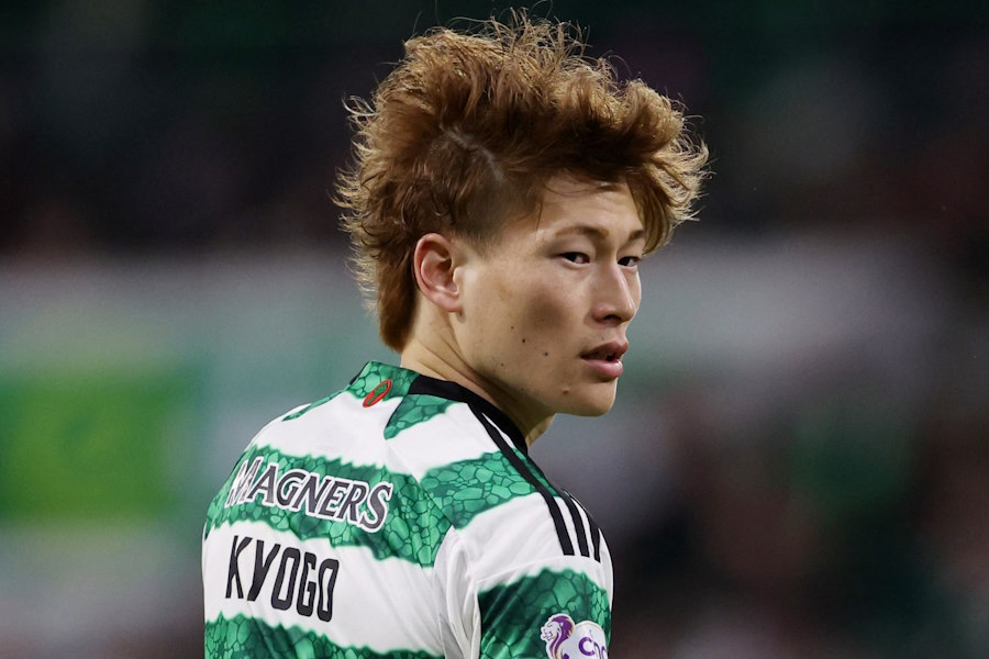 セルティックでプレーする古橋亨梧【写真：ロイター】