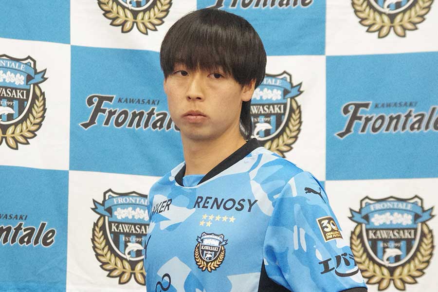 川崎フロンターレに新加入した紺野和也【写真:藤江直人】