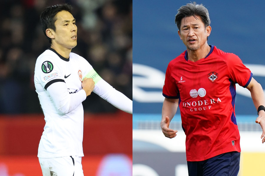 長谷部誠が三浦知良を訪問に反響【写真：Getty Images】