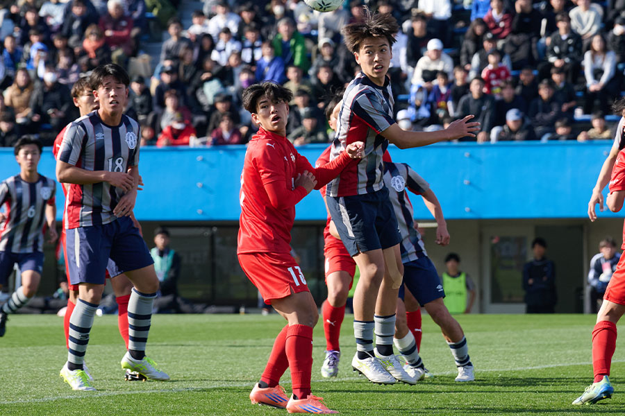 日高元（13番）が東海学園戦でハットトリックを達成した【写真：アフロ】