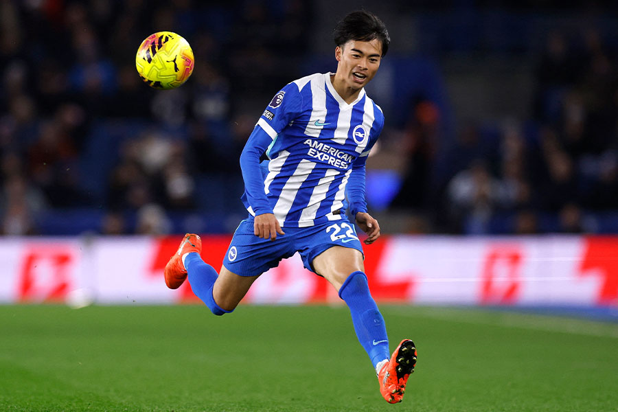 三笘薫がエバートン戦にスタメン出場【写真：ロイター】