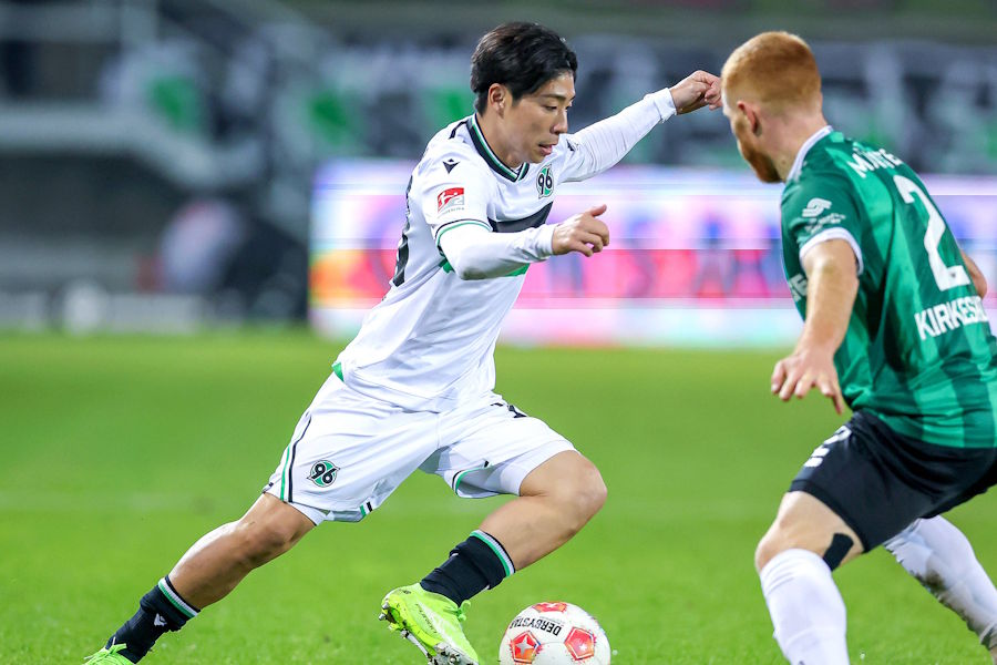ハノーファーの横田大祐【写真：アフロ】