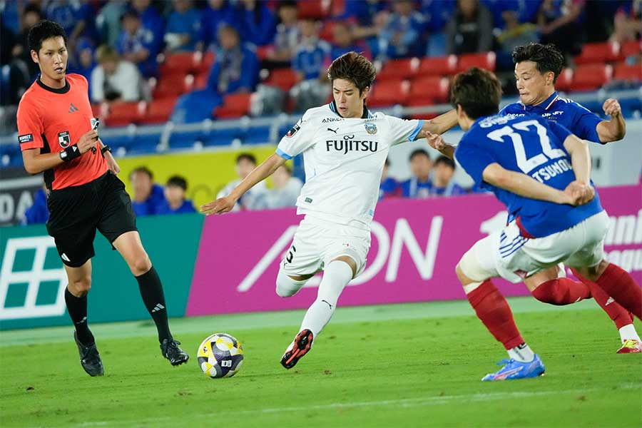 川崎フロンターレの大関友翔【写真：増田美咲】