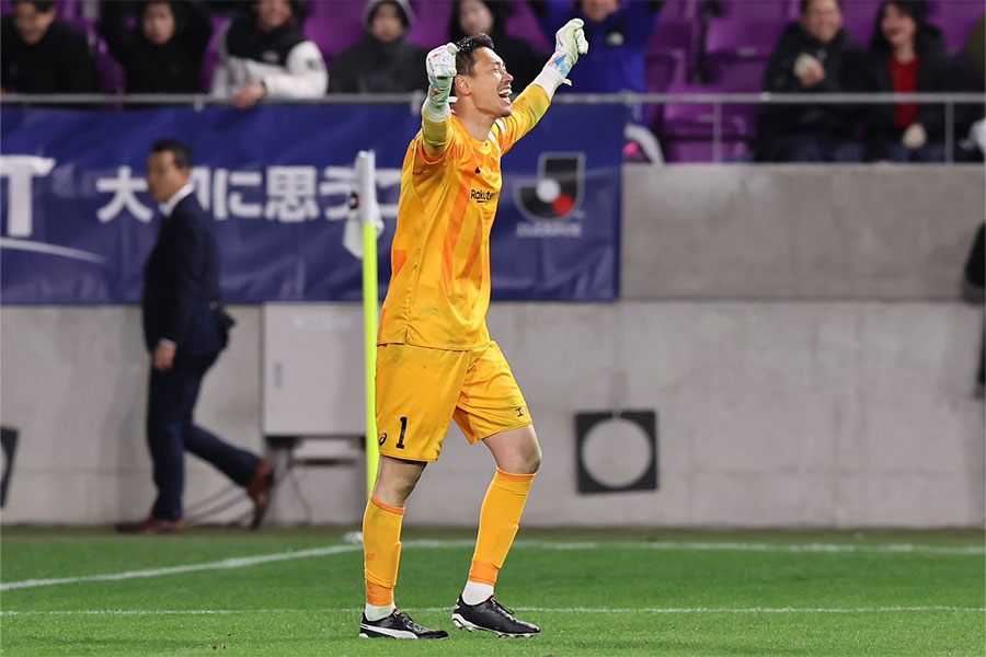 前川黛也が圧巻のPKストップを見せた【写真：柳瀬心祐】