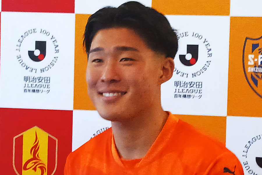今季キャプテンに就任した清水MF宇野
