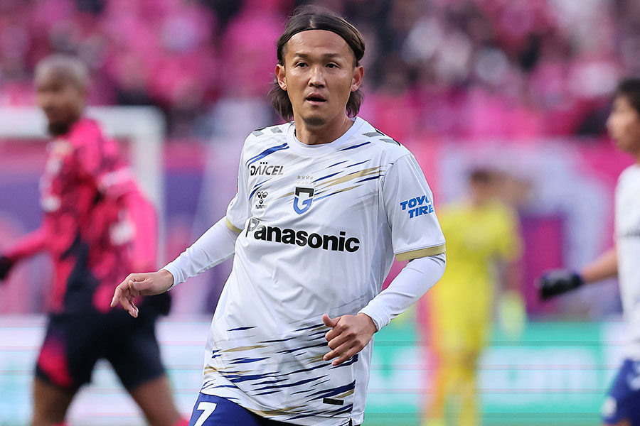 大阪ダービーに先発出場した宇佐美貴史【写真：柳瀬心祐】