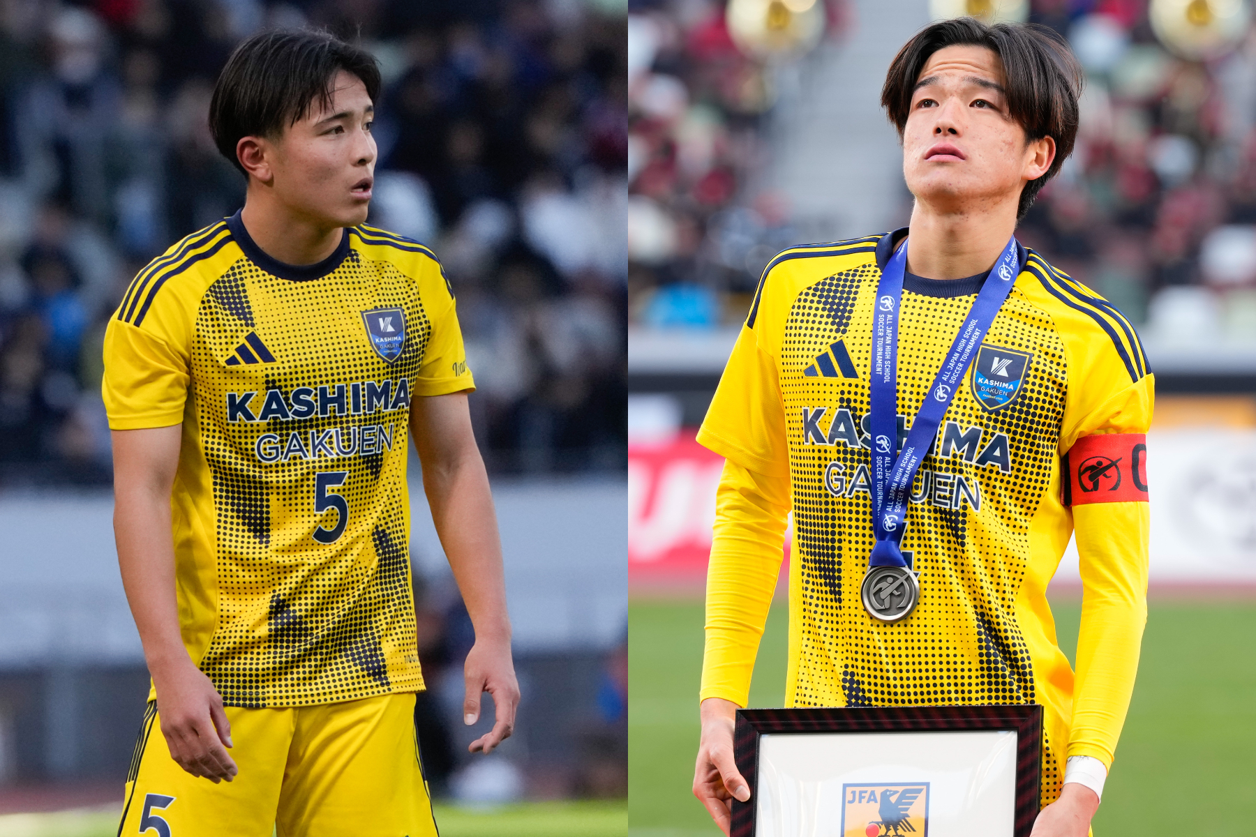 鹿島学園から清水朔玖（5番）と齋藤空人が進学する【写真：増田美咲】